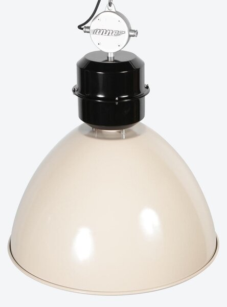 Steinhauer Lampă suspendată Frisk, culoare crem, Ø 50 cm, metal, E27, reglabil, Bej, Camera de zi / sufragerie, Metal, Design industrial