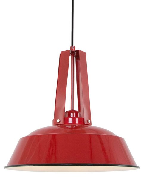 Steinhauer Lampă suspendată Eden, roșu, metal, soclu E27, reglabil, Roșu, Bucătărie, Metal, Vintage