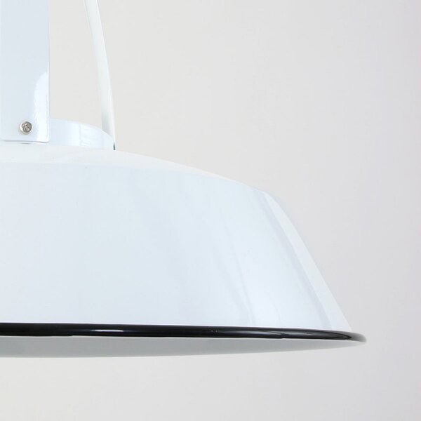 Steinhauer Lampă suspendată Eden, alb, metal, soclu E27, reglabil, Alb, Bucătărie, Metal, Vintage