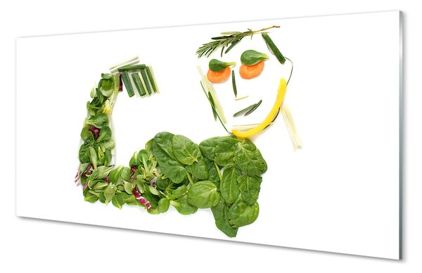 Panouri de sticlă Caracter cu legume