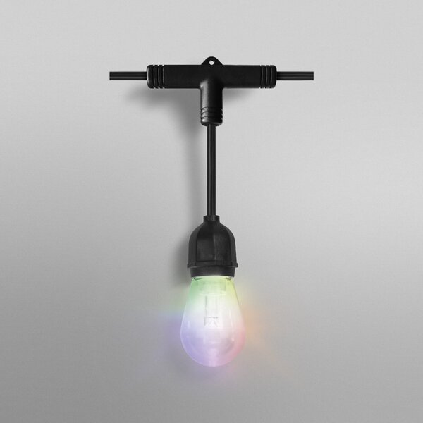 OSRAM SMART+ ghirlandă luminoasă LED WiFi STRINGLIGHT, RGBW 12 becuri, reglabil, Negru, Plastic, Modern