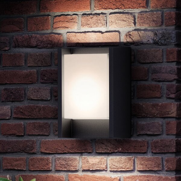 Philips LED lampă pentru exterior Arbour UE, set de 2, 2.700 K, Negru, Aluminiu, Modern