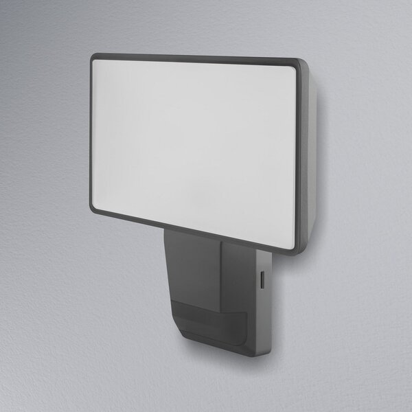 OSRAM Spot exterior cu senzor LED ENDURA PRO FLOOD, gri, 27 W, Gri, Plastic