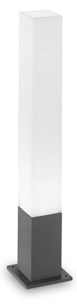 IDEAL LUX Ideal Lux Bornă luminoasă Edo square, antracit, GX53, Gri, Aluminiu
