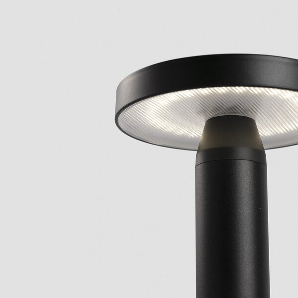 FARO BARCELONA Lampa de masă solară cu LED Cairo, negru, plastic, IP44, 21 cm, reglabil, Negru, Camera de zi / sufragerie, Plastic, Modern