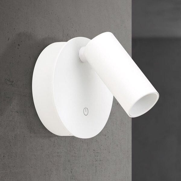 ORION LED-spot de perete cu baterie Luxy, alb, aluminiu, CCT, dimabil, reglabil, Alb, Hol, Aluminiu, Modern