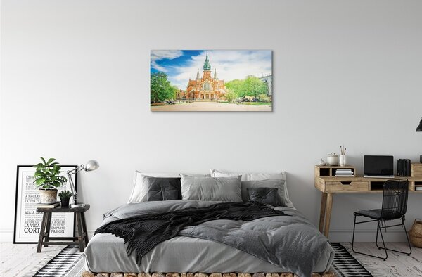 Tablouri pe sticlă Catedrala Cracovia