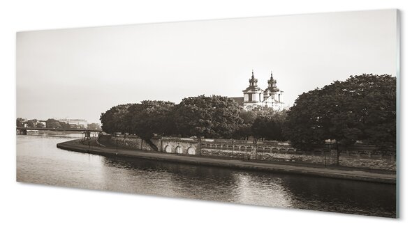 Tablouri pe sticlă pod Cracovia Râul