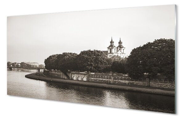 Tablouri pe sticlă pod Cracovia Râul