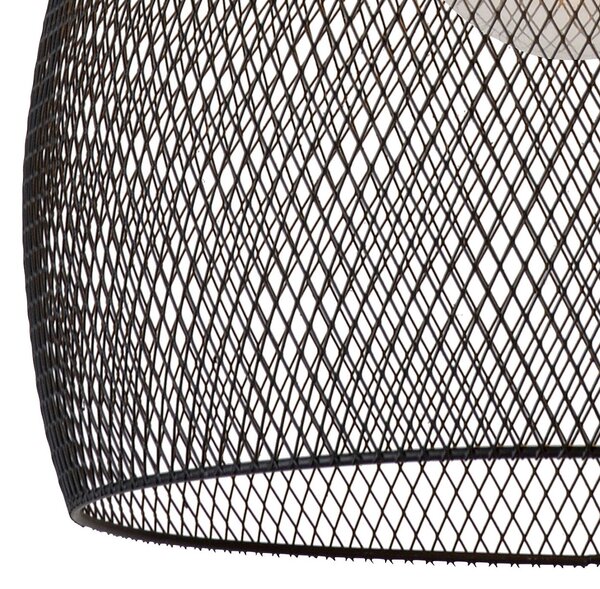 Lucide Suspensie cu ochiuri, o singură lumină, negru, Ø 28 cm, reglabil, Negru, Camera de zi / sufragerie, Metal, Vintage