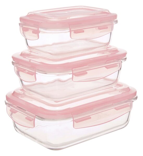 Recipiente de alimente 3 buc. din sticlă Freska – Premier Housewares