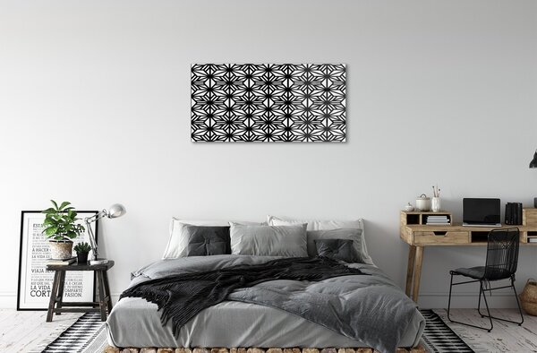 Tablouri pe sticlă model geometric floral