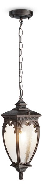 Maytoni Fleur lampă suspendată exterior, bronz, reglabil, Negru, Metal, Antichitate