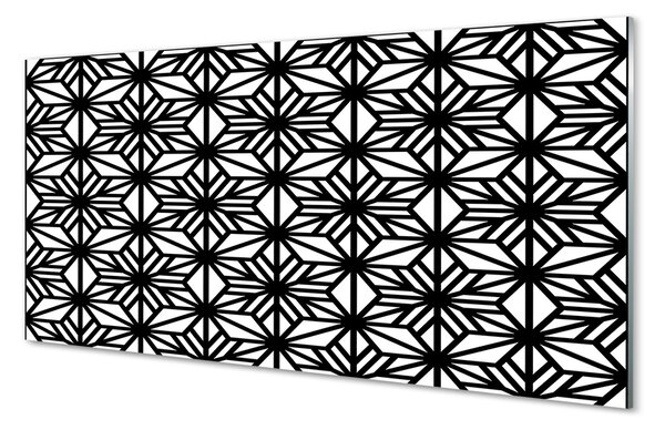 Tablouri pe sticlă model geometric floral