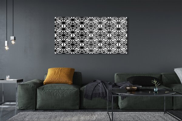 Tablouri pe sticlă model geometric floral