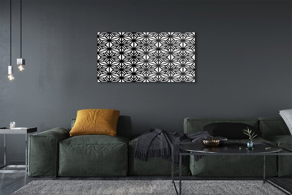 Tablouri pe sticlă model geometric floral