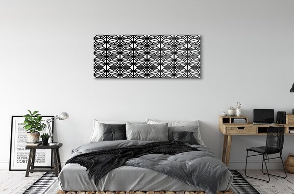 Tablouri pe sticlă model geometric floral