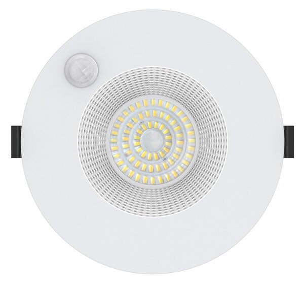 The Light Group SLC Shift downlight LED Ø 18cm alb cu senzor, reglabil, Alb, Hol, Metal, Plafon încastrat