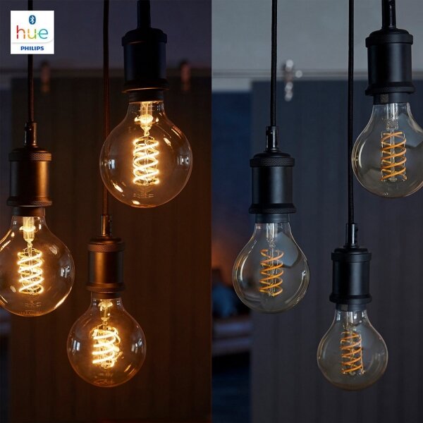 LED Bec dimmabil Philips Hue WHITE FILAMENT G93 E27/7W/230V 2100K