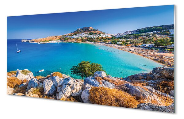 Panouri de sticlă Grecia Coast Panorama Beach