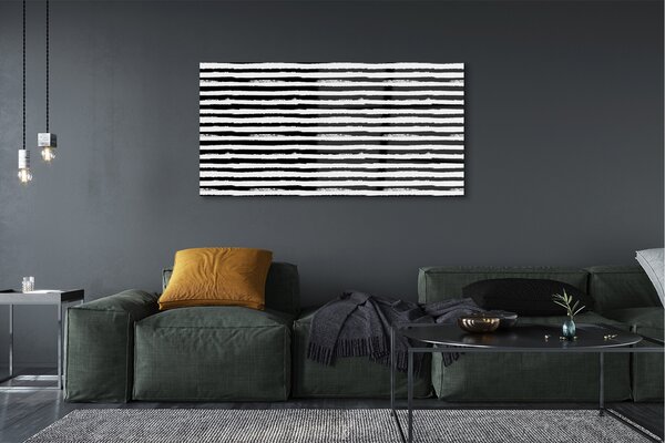 Tablouri pe sticlă dungi neregulate de o zebră