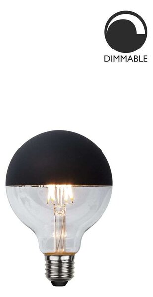 Globen Lighting - Bec LED 2,8W Globe Ø95 Top-Mirrored E27 Black Globen Lighting