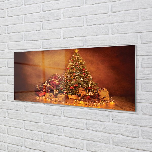 Tablouri acrilice Crăciun lumini Cadouri decor