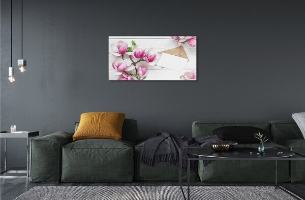 Tablouri pe sticlă placi Magnolia