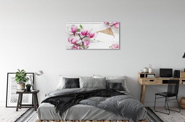 Tablouri pe sticlă placi Magnolia