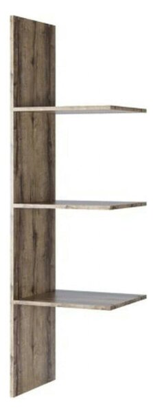 Raft Jagger, stejar inchis, PAL laminat, 47x40x162 cm