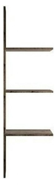 Raft Jagger, stejar inchis, PAL laminat, 47x40x162 cm