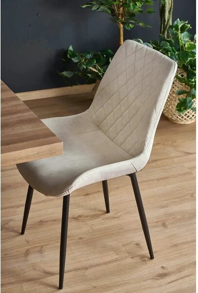 Masa extensibila BERLIN, stejar/negru, 160/220x90x76 cm