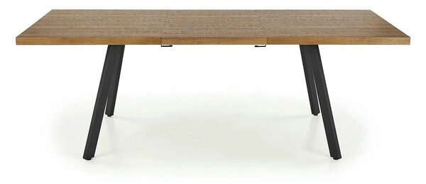 Masa extensibila BERLIN, stejar/negru, 160/220x90x76 cm