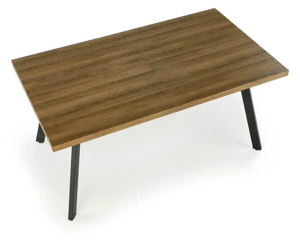 Masa extensibila BERLIN, stejar/negru, 160/220x90x76 cm