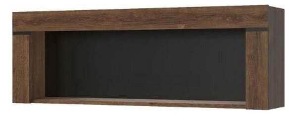 Raft BRASS, stejar brun, PAL, 160x23x39 cm