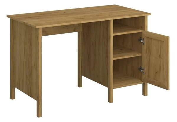 Birou KLARK, stejar auriu, PAL, 120x60x77 cm