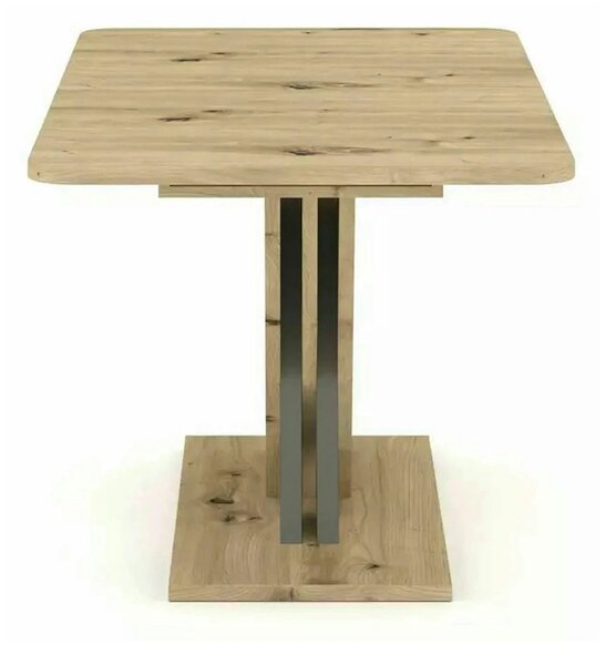 Masa extensibila EXEL, stejar artisan/gri antracit, PAL laminat, 140/1