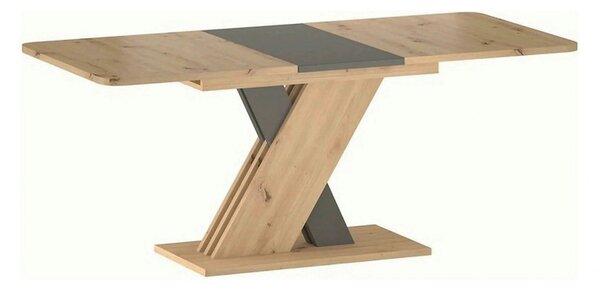 Masa extensibila EXEL, stejar artisan/gri antracit, PAL laminat, 140/1