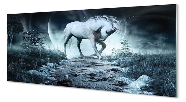 Panouri de sticlă Forest Unicorn Moon