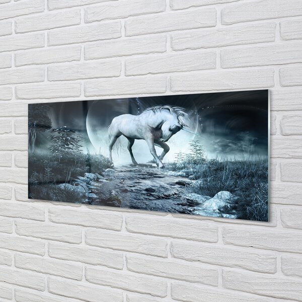Panouri de sticlă Forest Unicorn Moon
