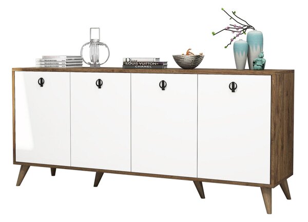 Consola Nowe cu 4 Usi, Nuc, 180x80x45 cm