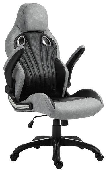 Scaun gaming Vinsetto cu balansoar, 72.5x74x119.2-127.5cm | Aosom RO