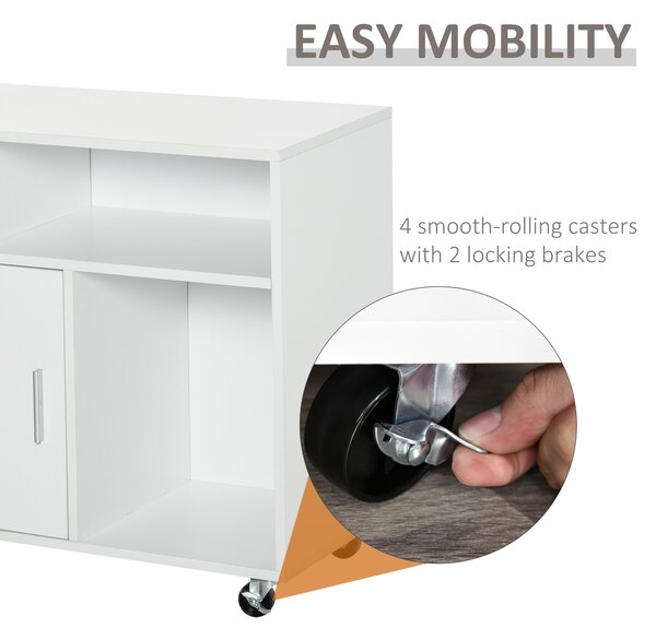 HOMCOM Mobilier Suport Imprimantă Dulapior Multifuncțional Design Compact și Elegant pentru Birou și Acasă | Aosom Romania