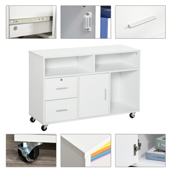 HOMCOM Mobilier Suport Imprimantă Dulapior Multifuncțional Design Compact și Elegant pentru Birou și Acasă | Aosom Romania