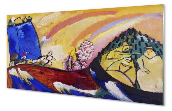 Panouri de sticlă peisaj rural artă abstractă
