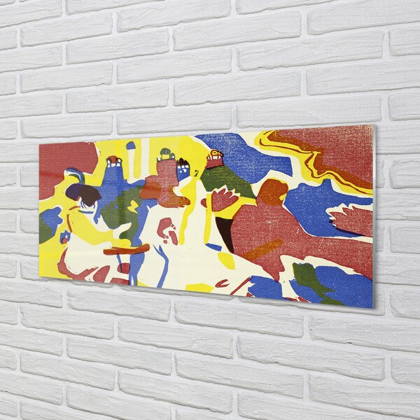 Tablouri pe sticlă Abstracție peisaj