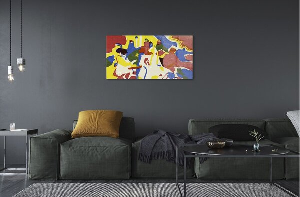 Tablouri pe sticlă Abstracție peisaj