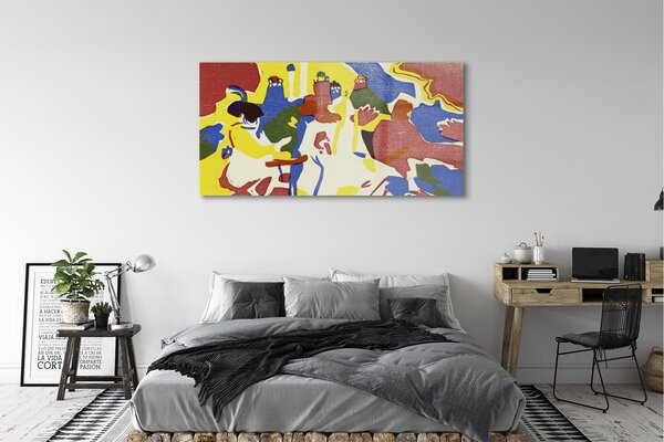 Tablouri pe sticlă Abstracție peisaj