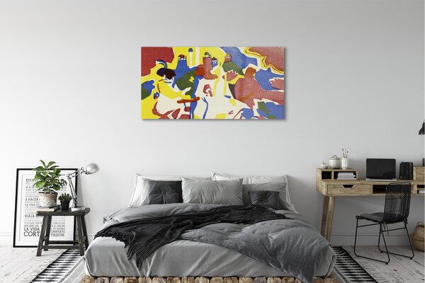 Tablouri pe sticlă Abstracție peisaj