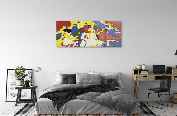 Tablouri pe sticlă Abstracție peisaj